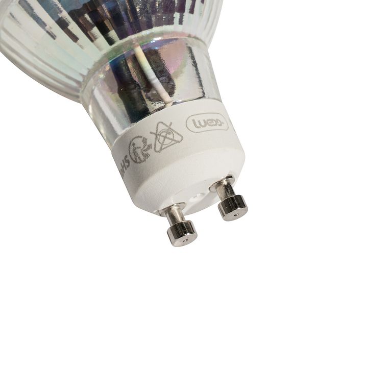 5er-Set GU10 50mm LED-Leuchtmittel klar 3,5W 330 lm 3000K