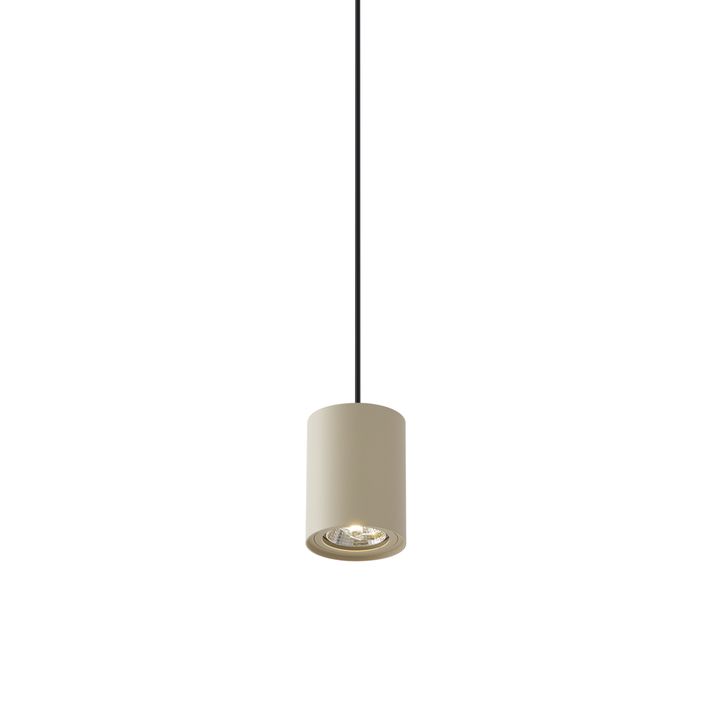 Moderne pendellampe beige med svart for skinnesystem 1-fase GU10 70mm - Iconic Holt