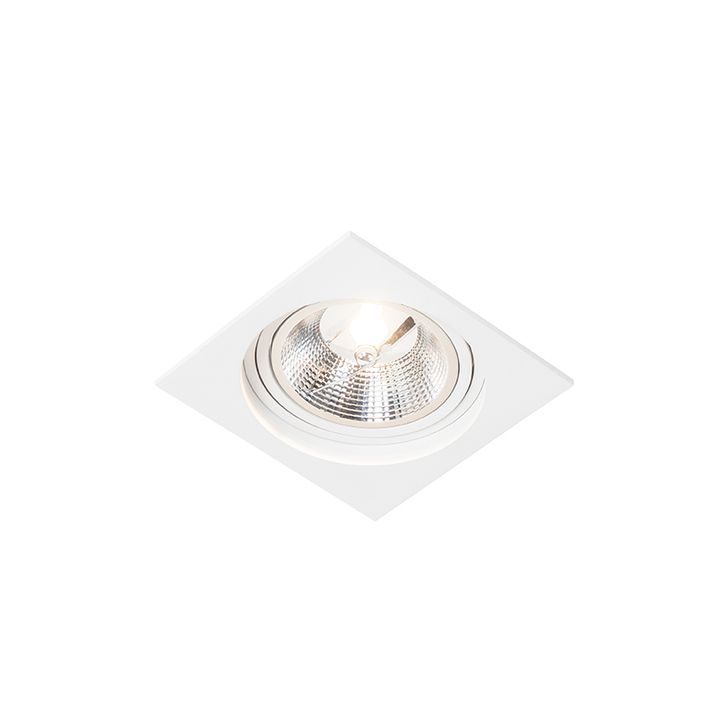 Foco empotrado cuadrado blanco orientable - Chuck 111