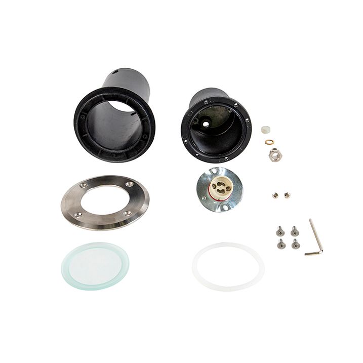 Set od 6 vanjskih reflektora za tlo čelik 11cm IP67 - Basic Round