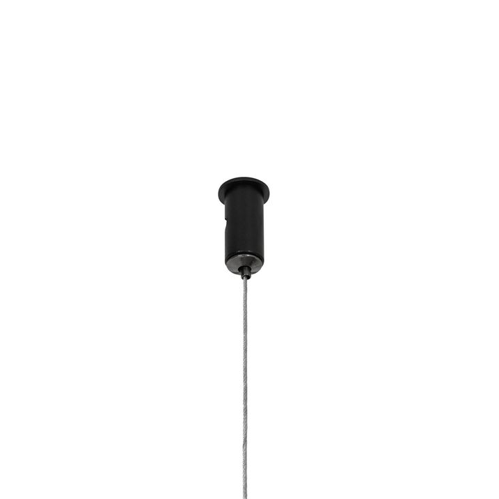 Candeeiro de suspensão design preto com LED regulável em 3 níveis - Danisha