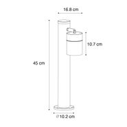 Utelampe-sort-45-cm-AR70-justerbar-IP44---Solo