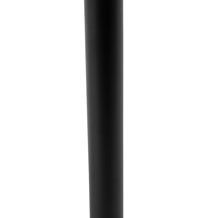 Moderní stolní lampa černá se zlatým stínítkem 25 cm - Simplo