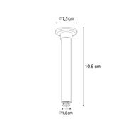 Șină-de-suspensie-neagră-10,6-cm-monofazată---Iconic-Slimline