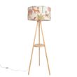 Drvena-podna-lampa-sa-tronošcem-i-sjenilom-sa-višeobojnim-životinjskim-printom-50cm---Lou