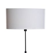 Podna-svjetiljka-crna-s-ovalnom-platnenom-abažurom-bijele-boje-50-cm---Parte
