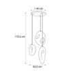 Japandi-Pendant-Lamp-White-with-Organic-Light-Green-Shade-3-Light---Moonstone