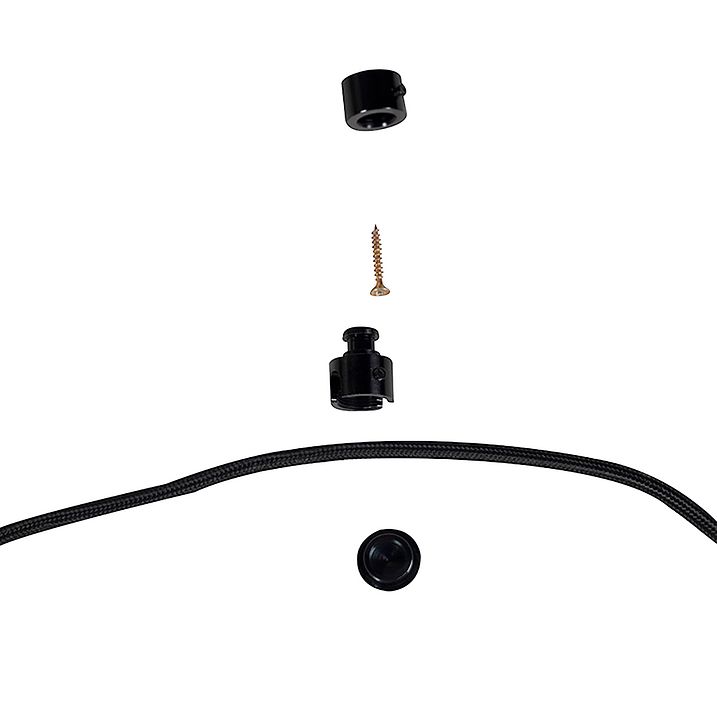 Lámpara colgante inteligente negra con 2 Wifi G125 - Cava