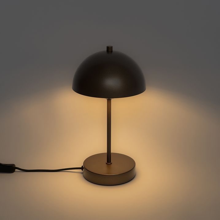 Retro tafellamp mushroom donkerbrons - Magnax Mini