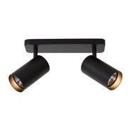 Plafonieră-modernă-neagră-cu-2-lumini-GU10-70mm---Jeana-Luxe