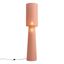 Retro-vloerlamp-oud-roze-met-linnen-165cm-2-lichts---Trompet