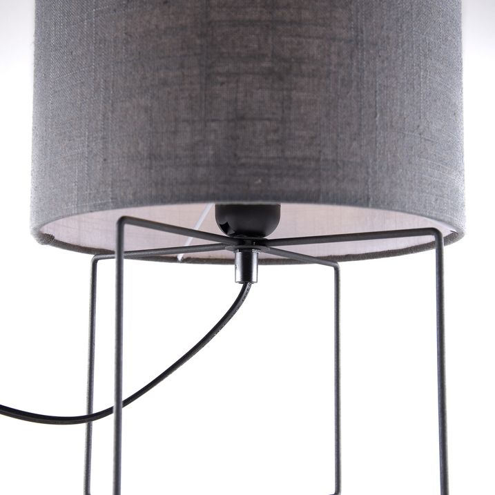 Lampe de table moderne grise - Hina