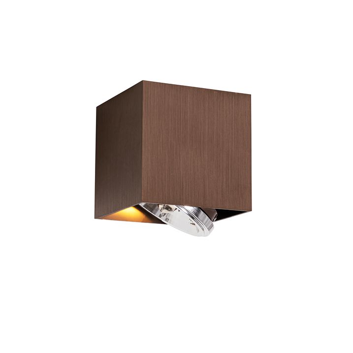 Design-Strahler Dunkelbronze Quadratisch Drehbar und Kippbar - Box