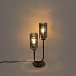 Art-Deco-tafellamp-zwart-met-smoke-glas-2-lichts---Laura