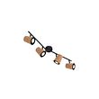 Takspotlight-svart-med-kork-skjerm-4-lys-justerbar---Corky