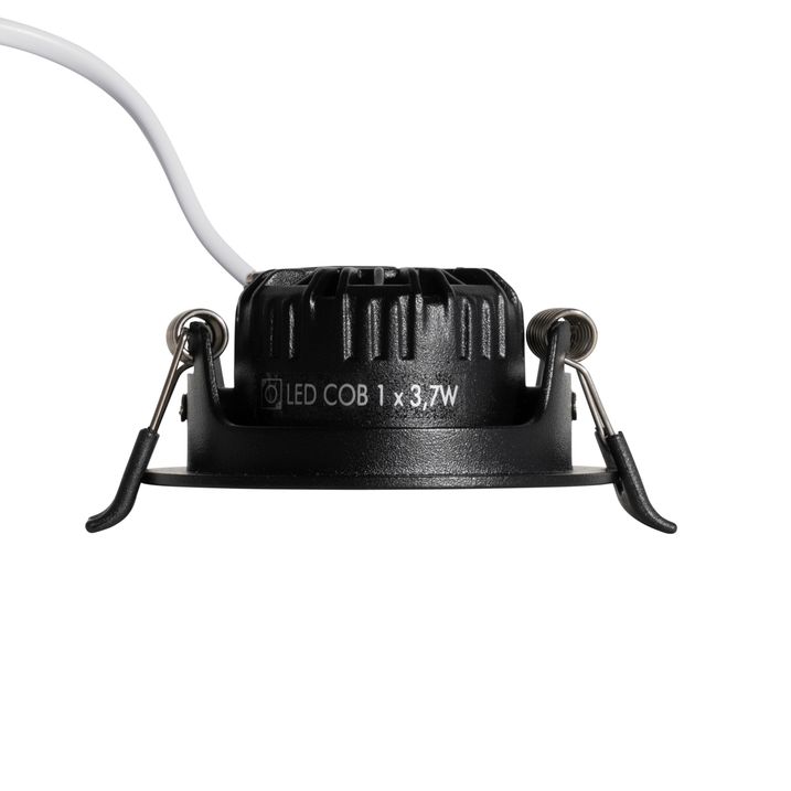 Einbauleuchte schwarz schwenkbar 6,5cm inkl. LED IP54 Ultra Slim - Pupil