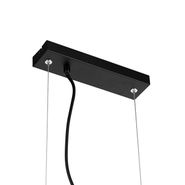 Lampada-a-sospensione-intelligente-nera-con-vetro-ambrato-incl.-8-Wifi-G9---Uvas
