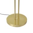 Lampadaire-moderne-doré-avec-bras-de-lecture-avec-LED-et-variateur---Divo