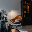 Candeeiro-de-pé-moderno-preto-com-LED-e-dimmer-tátil---Berdien
