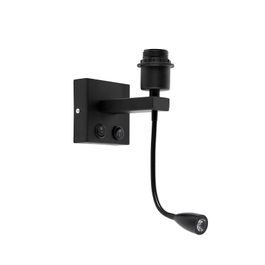 Moderne wandlamp zwart met flexarm - Brescia Combi