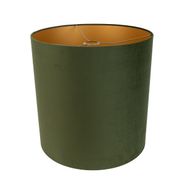 Кадифен-абажур-зелен-40/40/40-със-златист-интериор