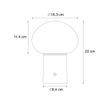 Set-van-2-tafellampen-mushroom-zwart-incl.-LED-oplaadbaar---Louise