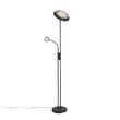 Lampada-da-terra-nera-con-LED-e-dimmer-con-luce-di-lettura---Fez