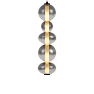Art-Deco-visilica-crna-sa-zadimljenim-i-prozirnim-staklom-5-svjetla-uklj.-LED---Lizzy