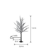 Árbol-de-Navidad-blanco-de-120-cm-con-LED,-temporizador-y-protección-IP44---Ki