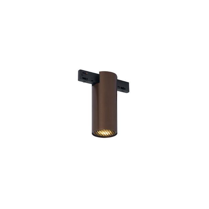 Moderner Strahler Dunkelbronze für Schienensystem 1-phasig GU10 35mm - Slimline Nubee Honey