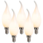 Set-od-5-E14-LED-svećnjaka-sa-žarnom-niti-sa-mogućnošću-zatamnjivanja-F35-mat-3W