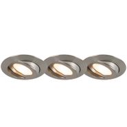 Set-od-3-ugradna-čelična-reflektora-uključujući-LED-IP44---Relax-LED