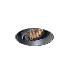 Modern infälld spotlight svart GU10 AR70 rund utan ram - Oneon Honey