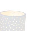 Vintage-wandlamp-wit-gips-cilindervormig---Mahou