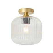 Art-Deco-plafondlamp-messing-met-helder-glas---Karel