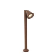 Модерен-надворешен-столб,-кафеав-рѓа-60-cm-IP44-прилагодлив---Ciara