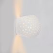Moderne-wandlamp-wit-gips-bol-met-lichteffect---Blur