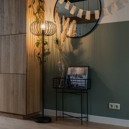 Lampada da terra di design nera - Johanna