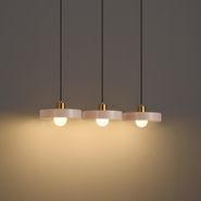 Modern-Track-System-Black-with-3-Pendant-Lights-Brass-and-Green-1-Phase---Iconic-Jina