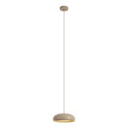 Suspension-rétro-taupe-avec-abat-jour-en-métal-2-lumières---Macaron