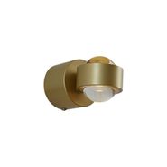 Lámpara-de-pared-de-diseño-latón-con-LED-IP44---Lens