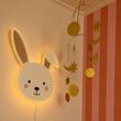Detské-nástenné-svietidlo-béžové-s-detailom-vrátane-LED-3-stupňové-stmievateľné---Benny-the-Bunny