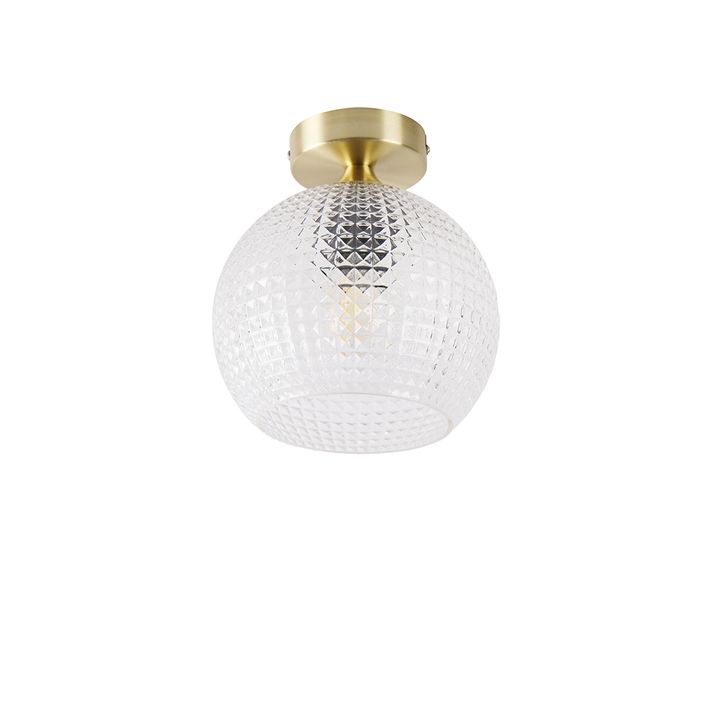 Smart Art Deco stropna lampa od mesinga uključujući Wifi A60 - Sphere