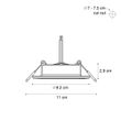 Inbouwspot-zwart-incl.-LED-3-staps-dimbaar-in-Kelvin-en-nachtlampje---Poetie
