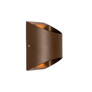 Modern-kültéri-fali-lámpa-rozsdabarna-LED-del-2-lámpás-IP54---Mal