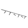 Modernt-skensystem-svart-med-6-spotlights-svart-1-fas---Slimline-Avery