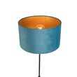 Lampa-stojąca-czarna-z-niebieskim-aksamitnym-abażurem-ze-złotem-35-cm---Parte