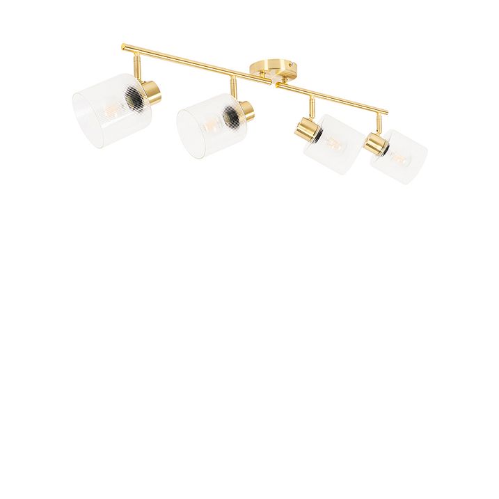 Ceiling Spot Gold with Glass 4-Light Adjustable - Laura