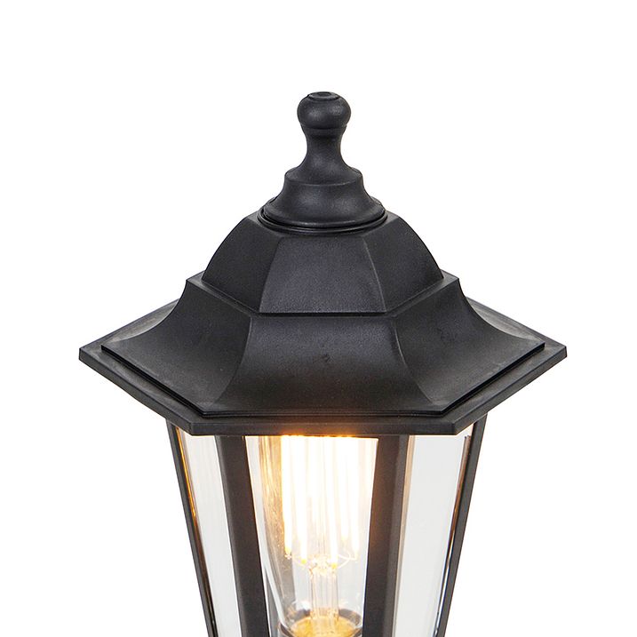 Klassische Außen-Stehleuchte schwarz 42,2 cm IP44 - New Haven