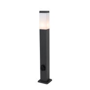 Vonkajšia-lampa-tmavo-sivá-80-cm-so-zásuvkou-IP44---Malios